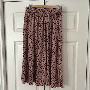 Shein polka dot elastic band skirt size L